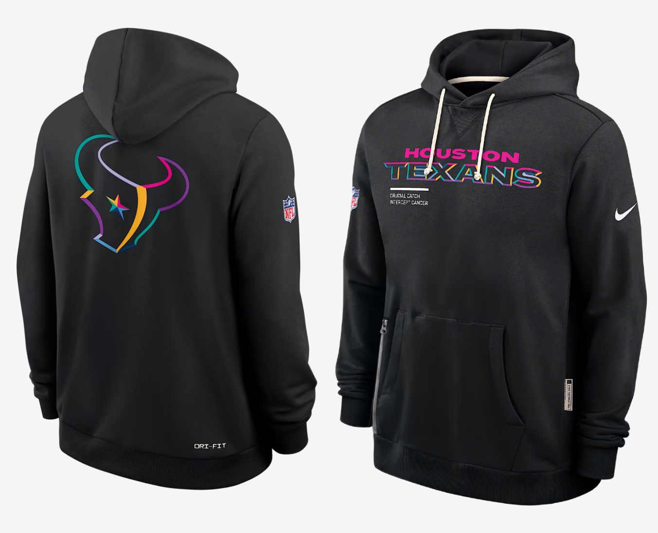 Men Houston Texans black 2025 Nike NFL hoodie